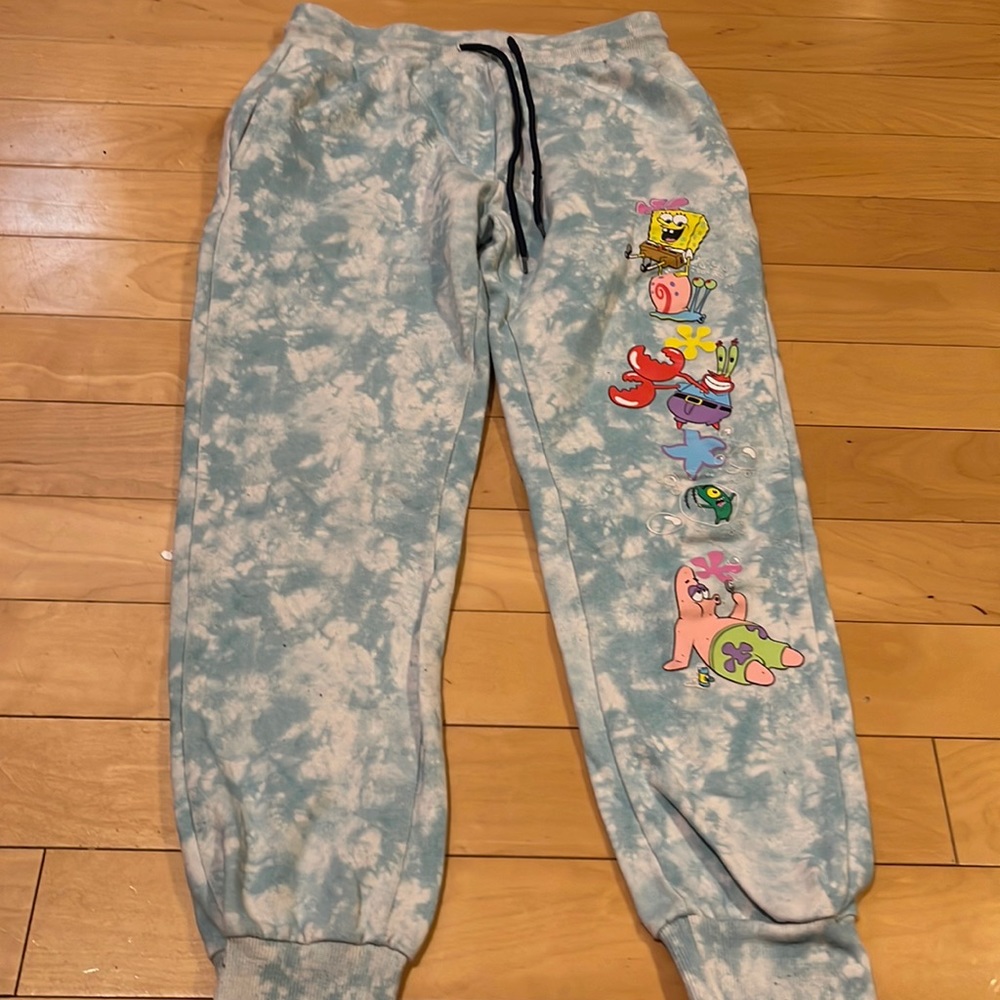Spongebob squarepants sweatpants size xs